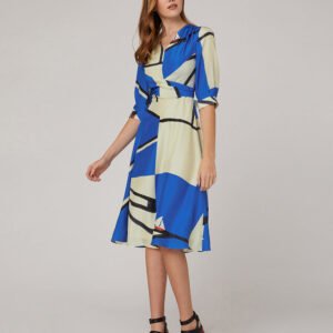 MARYLING V-neck slightly fishtail dress