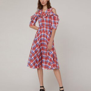 MARYLING Off shoulder mid-sleeve dress