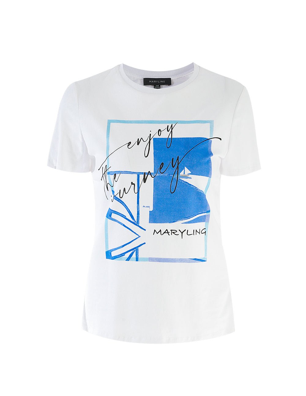 MARYLING Classic round neck logo short sleeve t-shirt - Image 2