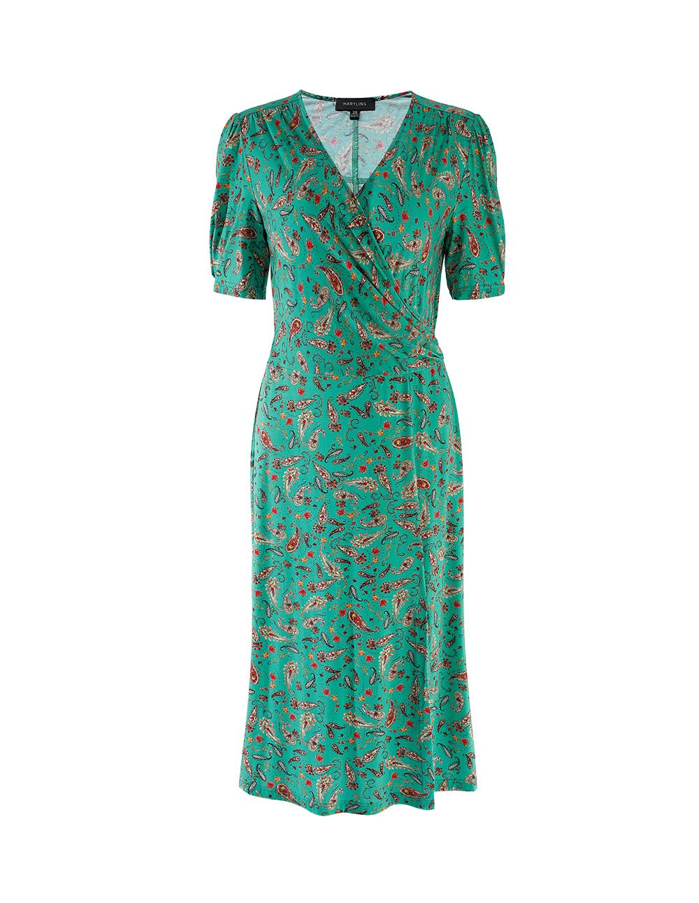 MARYLING Mint Green Peris Pattern Dress - Image 2