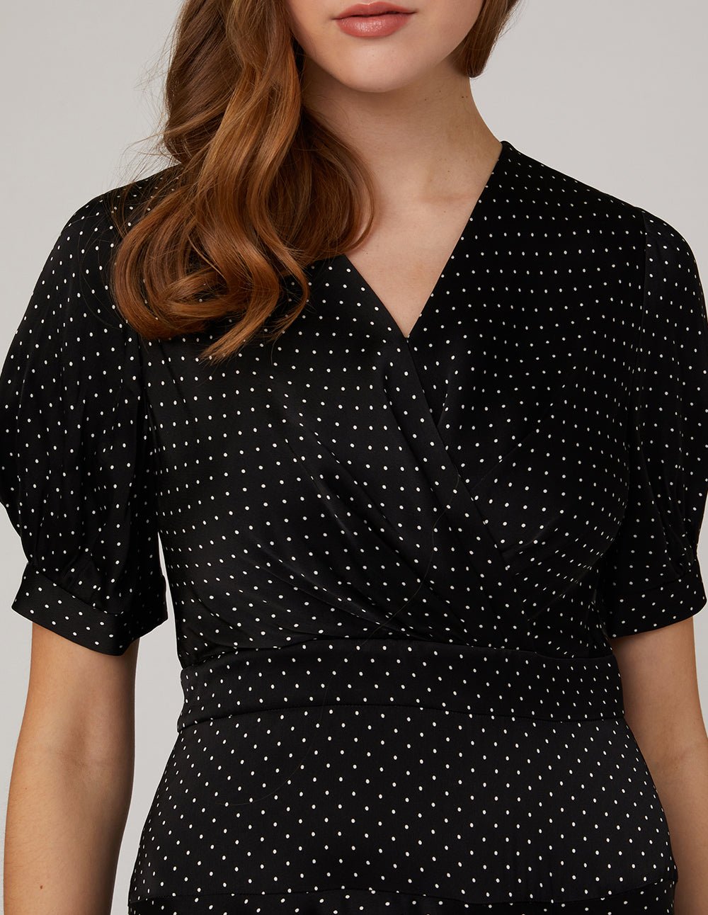 MARYLING V neck polka circle dress - Image 7