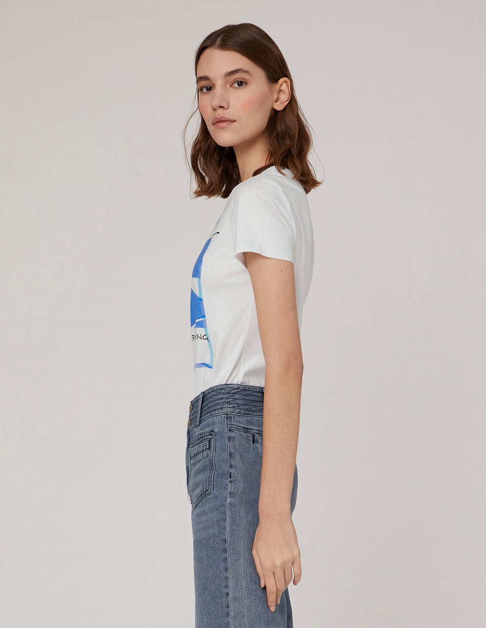 MARYLING Classic round neck logo short sleeve t-shirt - Image 4