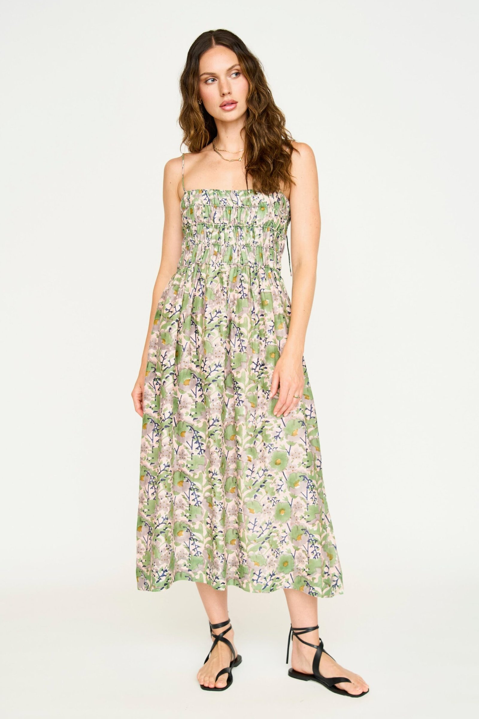 Puglia Dress in Lavender Bloom